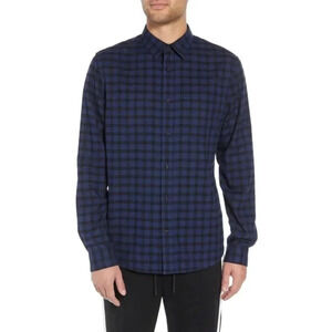 Vince Classic Fit Gingham Sport Shirt In Nova